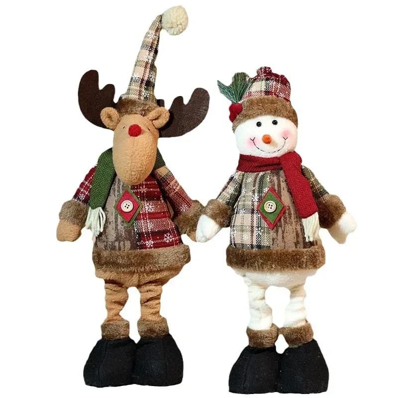 Boneco de Natal retrátil 40 a 55 cm: Papai Noel, Boneco de Neve ou Rena, foto 4