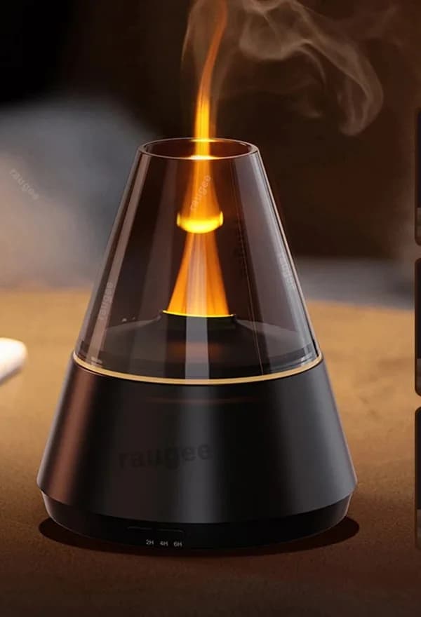Umidificador e difusor de aromas com efeito chama em 7 cores, foto 2